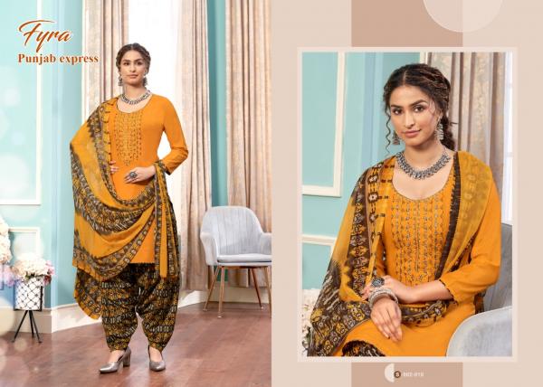 Fyra Punjab Express 2 Cotton Fancy Embroidery Salwar 